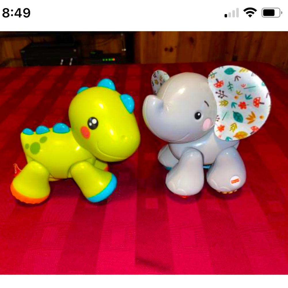 Fisher Price Amazing Animal Pair - Elephant/Dinosaur